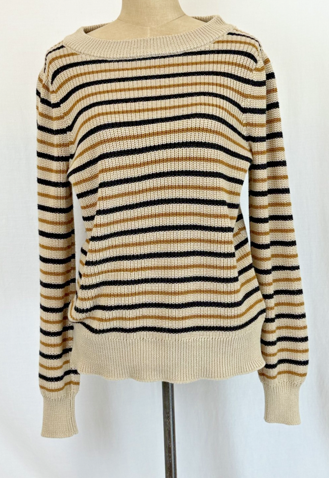 Nwt Soya Concept Crewneck Multicolor Striped Cotton Blend Sweater #0416 Size Xs